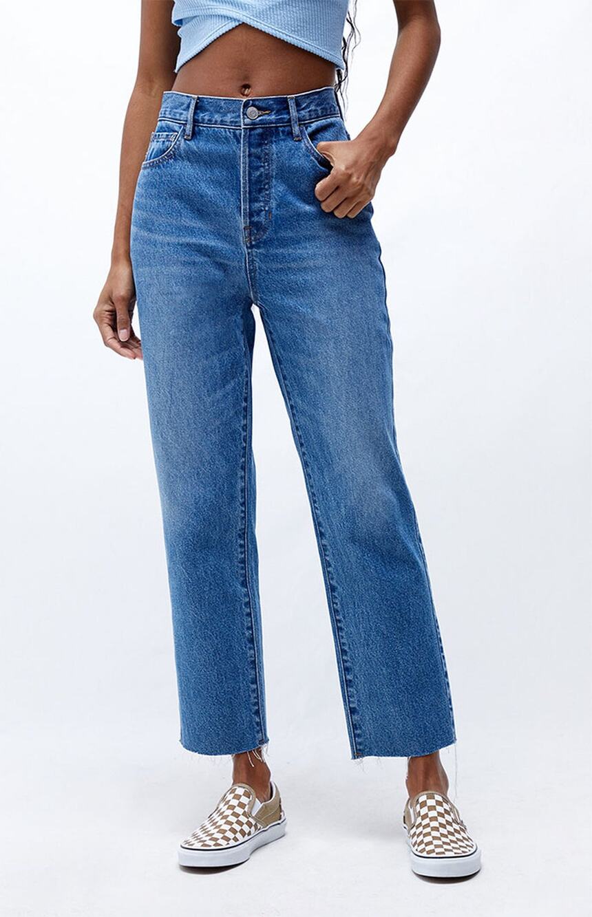 Pacsun High Rise Straight Button Fly Jeans